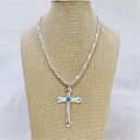 18金 ネックレス メタル パイプビーズ クロス インディアン 復刻 シルバーネックレス 18k ジュエリー イーグルネックレス シルバー アクセサリー アクセ...