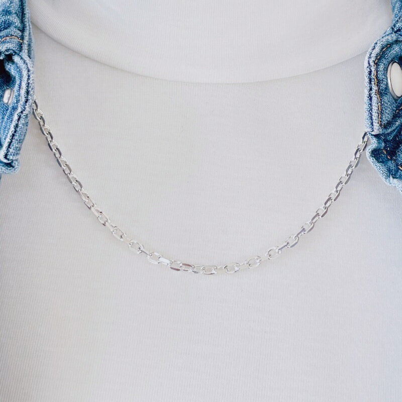 55cm シルバー 925 ネックレス チェーン メンズ レディース チェーン だけ のみ チェーンネックレス シルバー925 アレルギー 対応 アレルギー対応...