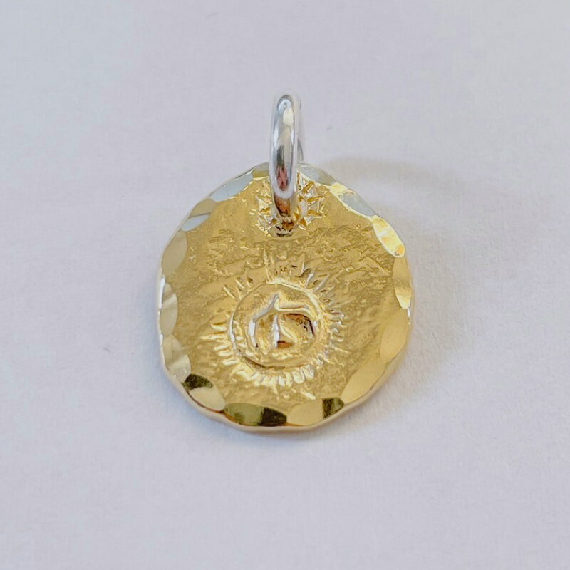 18金 ペンダントトップ 全金太陽メタル 大 18k 復刻 ネックレストップ インディアンアクセサリー おしゃれ ギフト プレゼント 贈り物