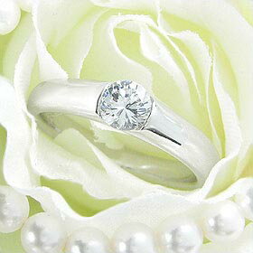 ダイヤモンド婚約指輪 サイズ直し一回無料 0.4ct E VVS1 EXCELLENT H&C 3EX 伏せこみタイプ プラチナ Pt900 婚約指輪（エンゲージリング）