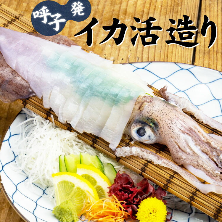 呼子産 剣先いか イカ活造り 国産 お刺身 スライス済みのサムネイル