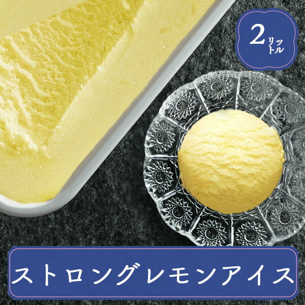 業務用アイス アイス 業務用 森永乳業 アイス ストロングレモン 2L レモン