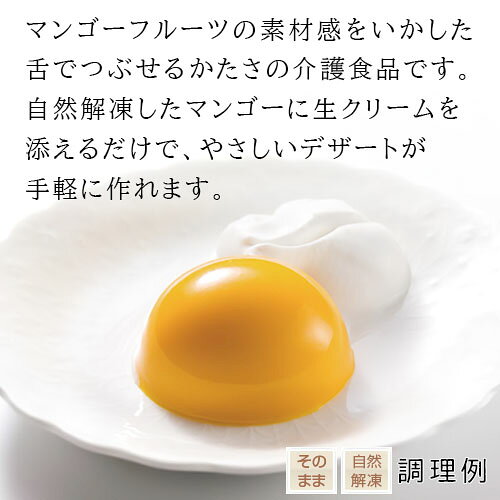 介護食 舌でつぶせる やさしい素材 マンゴー メディケア食品 マルハニチロ やわらか食 auc-fb-create-10002181 F・Bクリエイト サンプル画像3
