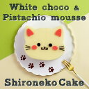 誕生日ケーキ 大人 送料無料 スイーツ ギフト ケーキ クリスマスケーキ お歳暮 2025 楽天 猫 誕生日 ケーキ 子供 チョコ 猫型 4号 白猫 ピスタチオ ホワイトチョコレート お取り寄せ ねこ アニマルケーキ ネコ ムース チョコ 猫の日