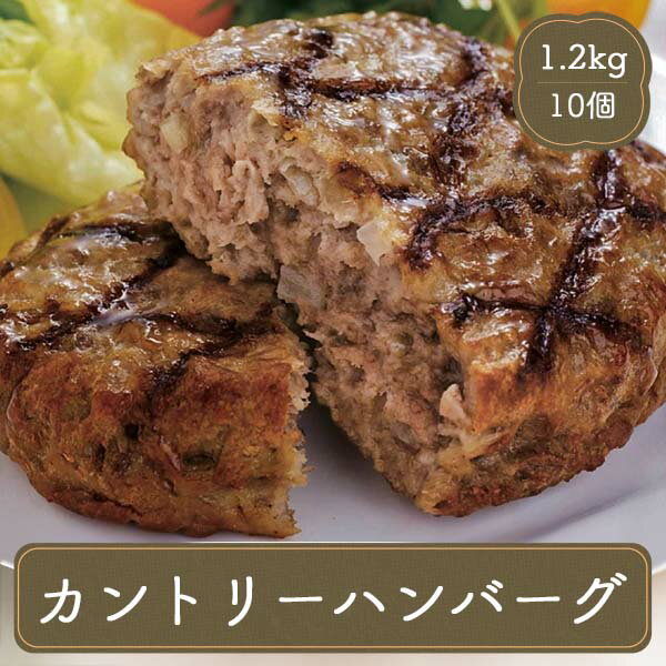 ハンバーグ カントリーハンバーグ【120gハンバーグ×10個】凍食品 お弁当 弁当 食品 食材 おかず 惣菜 業務用 家庭用　ご飯のお供 日東ベスト 食べ物