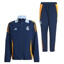 レアルマドリード ジュニアトレーニンング「Adidas/アディダス レアルマドリード ジュニア 24/25 プレゼンテーションジャケット&トレーニングパンツ」(...