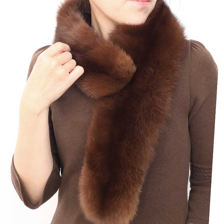 【新品】激安/SOBOL/セレブ御用達/ロシアンセーブル襟巻き☆