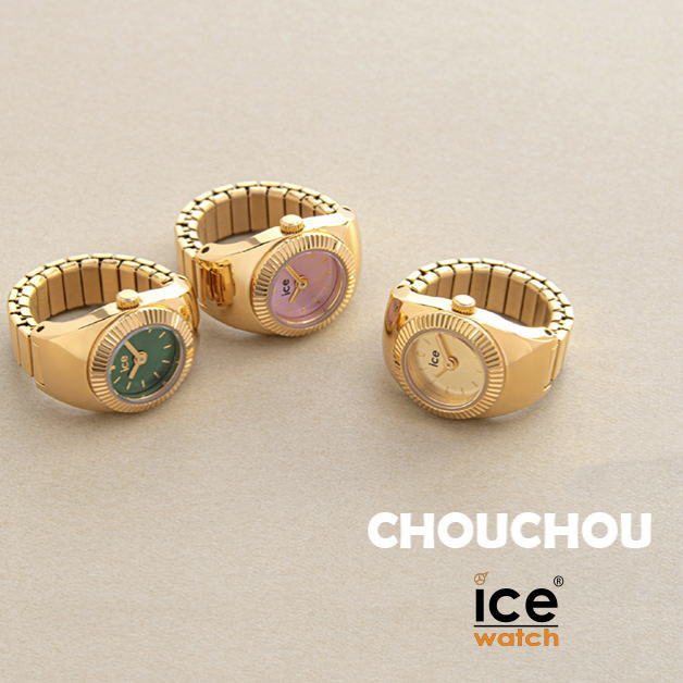 Rakuten - ICE-WATCH　アイスウォッチ　 ICE Chouchou　ウォッチリング　シュシュ　アイス　アクセサリー　ゴールド　シルバーターコイズ　ローズゴールド　ゴールドピンク　ゴールドオリーブ　指用時計　男性女性　通勤　学生　入学　祝い　腕時計　指輪　プレゼント　母の日