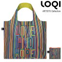 ローキーエコバッグ ARTISTS Collection STEVEN WILSON STUDIO Love Hope Recycled Bag スティーブン ウイルソン ラヴ ＆ ホープ リサイクルバッグ 折りたたみポーチ付き アーティストコレクション SW.LH ナイロン プレゼント ローキー LOQI メール便可