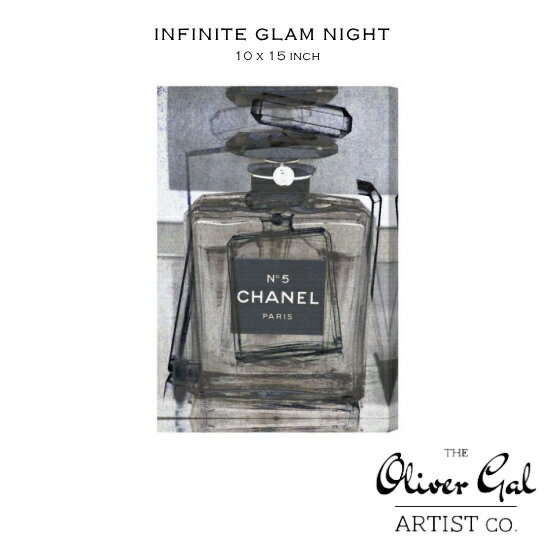 【OliverGal】オリバー・ガル　アート　絵画　インテリア雑貨　シャネルNo.5デザイン　INFINITE GLAM NIGHT　11392　10×15インチ　オリバーガル