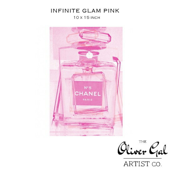 【OliverGal】 オリバー ガル アート 絵画 インテリア雑貨 シャネルピンク香水デザイン Infinite Glam Pink 14767 10×15インチ オリバーガル