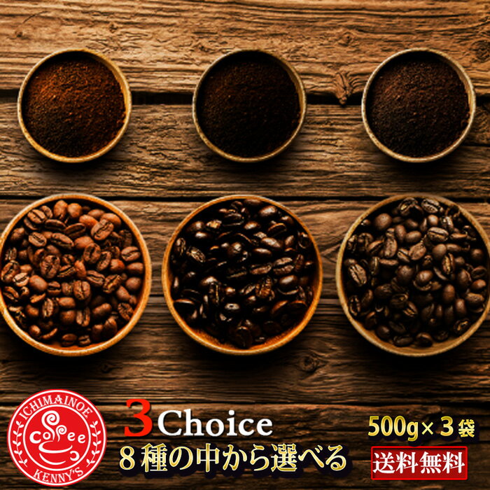 コーヒー豆8種類から選べる福袋セット500g×3袋【特別価格!】【送料無料】