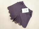80%OFF 定価\7,000 キッズ 新品タグ付 ベベ BeBe ノータックキュロットパンツ 100 パープル 【メール便可】 【中古】