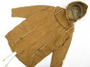 小さいサイズ 美品 ギャップ GAP 洗える 長袖 フィールドパーカー XXS ライトブラウン 【中古】