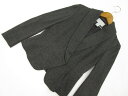 美品 エイチ&エム H&M 長袖 ショールカラージャケット EUR:36 ブラック グレー ヘリンボーン柄 【中古】