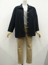 美品 Four eleven&Joias&INDIVI 洗える長袖ジャケット+半袖Tシャツ+スキニーパンツ コーディネート上下3点セット M相当 ブラック/グレー/ベージュ カジュアル系 20代 【中古】(4)