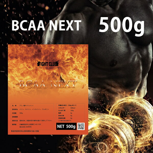 送料無料 BCAA-NEXT 500g アルギニン配合 進化したBCAA 本格的に身体をつくるための ...