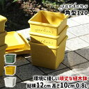 \3000円で5%OFFクーポン/ 植木鉢 おしゃれ プラスチック 室内 エコポット角型 120 0.8L 幅12cm 奥行12cm 高さ10cm 八幡化成 g...