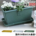 受け皿 受皿 鉢皿 パピエ エコプレート 角型 300 幅30.2cm 奥行16.8cm 高さ3.1cm 八幡化成 gardens 【 ポリプロピレン 古紙 紙...