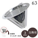 コーヒーフィルター ステンレス 南海通商 ロクサン コーヒーメーカー交換用フィルター 3cup 0701-006 【南海通商 ロクサン コーヒーフィルター 交換用フィルター ステンレス 三角 3杯用】