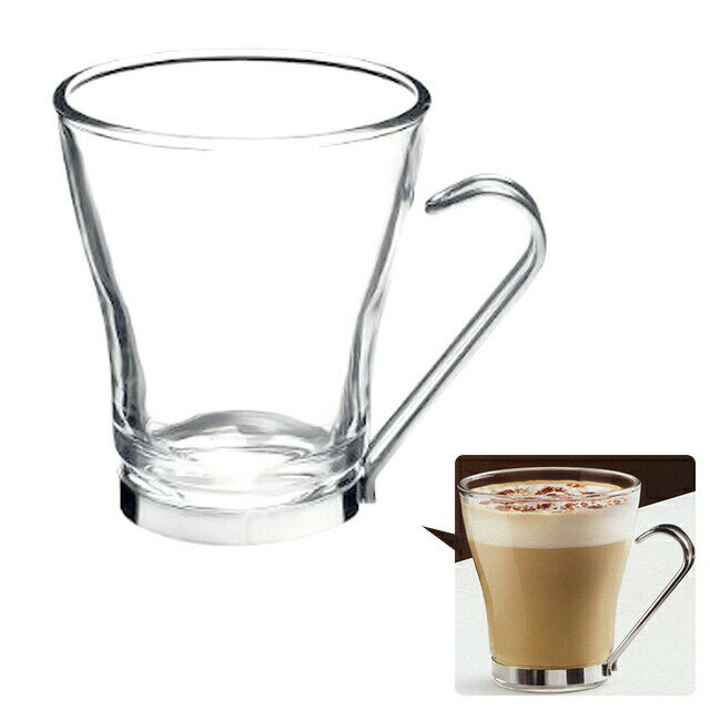 ＼100円OFFクーポン発行中／南海通商 Bormioli Rocco ボルミオリ・ロッコ カプチーノマグ 0117-002 ガラス マグカップ コーヒーのサムネイル