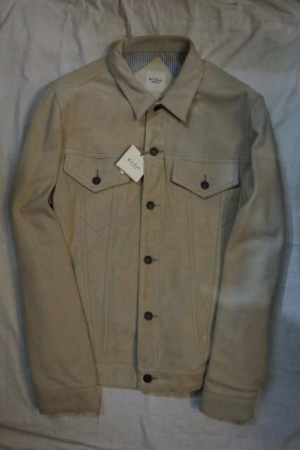 『M.I.D.A.』(ミダ）シープスエード　3rdジャケット　FABRIC IN ITALY