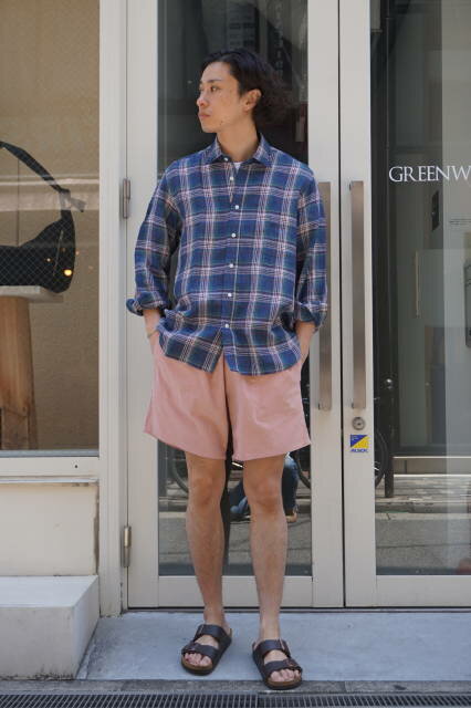 『THOUSAND MILE』　(サウザンドマイル)　ハイタウンコード 　ショーツ 　コーディロイ半パン　ウッドローズ　　アメリカ製