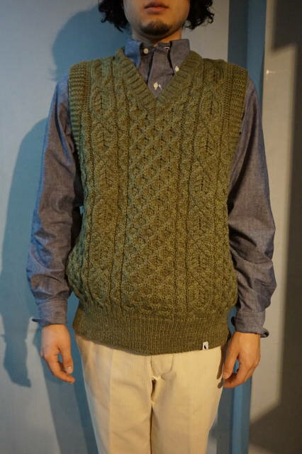 『PEREGRINE』　(ペレグリン)　ハドソン ベスト HV52020 英国製　アップル（ライトグリーン) MADE　IN　ENGLAND