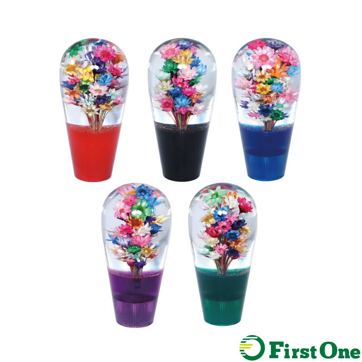 水中花シフトノブ 電球型90L　花増量タイプ JET INOUE トラック用品