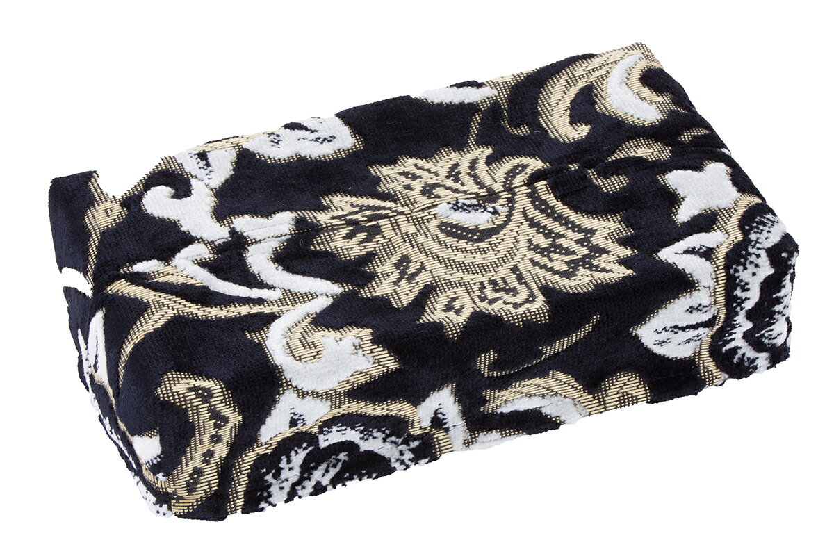 トラック テッィシュカバー 雅 モンブランローズ BOXティッシュ付き 金華山 ブラック ホワイト パープル シルバー テッィシュケース・