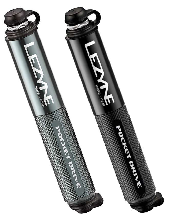 LEZYNE レザイン Pocket Drive ポケットドライブ 携帯ポンプ 少ない力で Max 160psi/11bar 全長150mm ネコポス送料無料