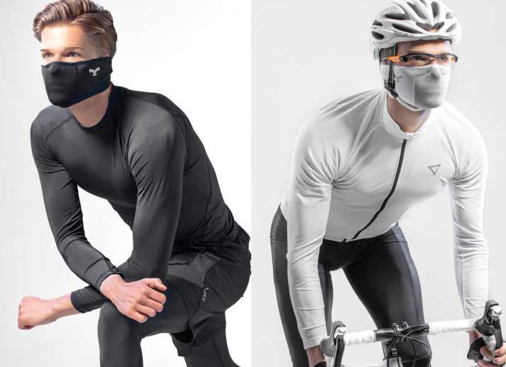 楽天フリート・バイク＆トライアスロンNAROO ナルー 接触冷感素材 マスク F1S 夏用 ダブルフィルター