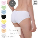 【送料無料1000円】予約 レディースインナー シームレス ショーツ 2枚セット インナー パンツ 下着 女性用 フリーサイズ 透けにくい 快適 通気性 タイトスカート対応 無地 パンティー 肌に優しい おしゃれ 薄手 フィット感 柔らか ナイロン ストレッチ