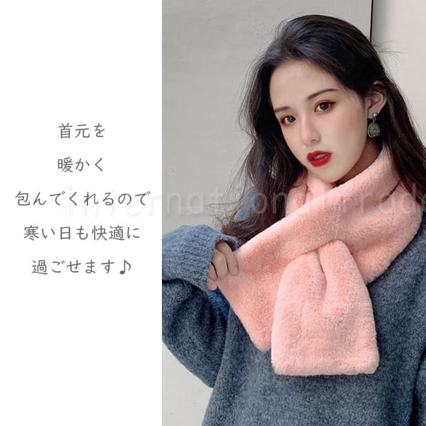 マフラー フェイクファー レディース 秋冬 ファッション 防寒 あたたかい おしゃれ 軽量 柔らかい ふわふわ 上品 暖かさ カジュアル フォーマル 贈り物 寒さ対策 スタイリッシュ エレガント シンプル 無地 SSB