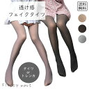 【Fashion THE SALE割引】予約 予約 レディース ストッキング風 裏起毛タイツ フェイクタイツ あったかい パンスト風 透け感 薄く見える タイツ...
