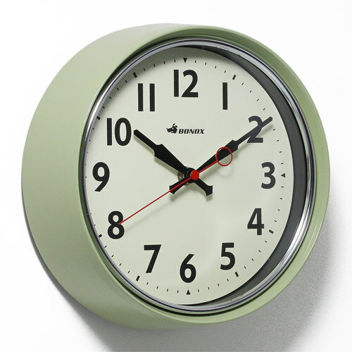 【ダルトン DULTON】 RETRO WALL CLOCK SAGE GREEN　（レトロ ウォール クロック セージグリーン） S426-207SGN 【ポイント3倍】 【AS】