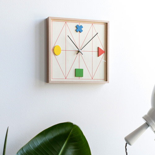 樂天商城 - GEOMETRIC WOOD CLOCK　（ジオメトリック ウッド クロック）