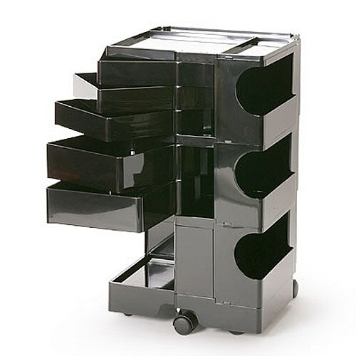 正規輸入品 BOBY WAGON 3×5 BLACK　（ボビーワゴン 3段5トレイ ブラック） 【送料無料】 【ポイント11倍】