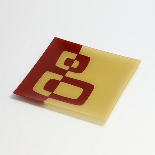 樂天商城 - GLASS PLATE SQUARE　（ガラス プレート スクエアー）