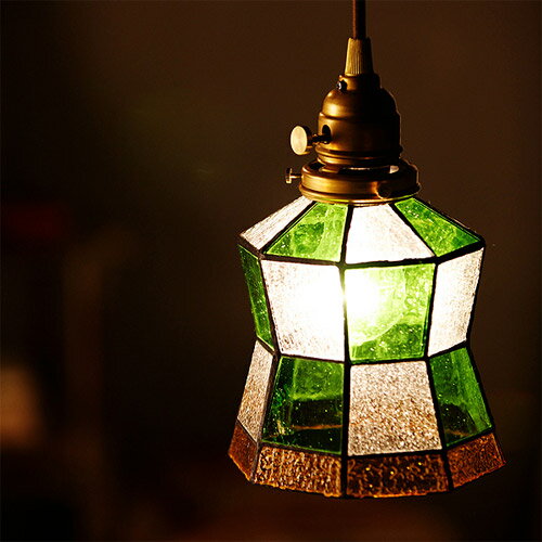 樂天商城 - STAINED GLASS PENDANT LIGHT HELM　（ステンド グラス ペンダント ライト ヘルム LED電球タイプ） AW-0372E 【送料無料】 【ポイント4倍】 【AWS】