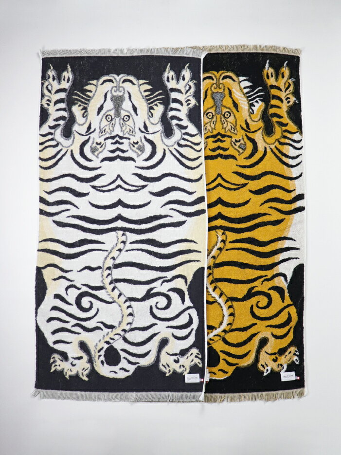 【CAL O LINE|キャル オー ライン】TIBETAN TIGER BLANKET TOWEL　ブランケットタオル　タイガー柄　コットン100%　おしゃれ【CMTW-020】
