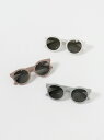 【chocolatesoup | チョコレートスープ】ROUND SUNGLASSES　子供用サングラス　UVカット　プール用　ベビーウェア　キッズウェア　ベビー用品　キッズ用品　子供用品　ピンクベージュ　グレー　アイボリー【cs10095】