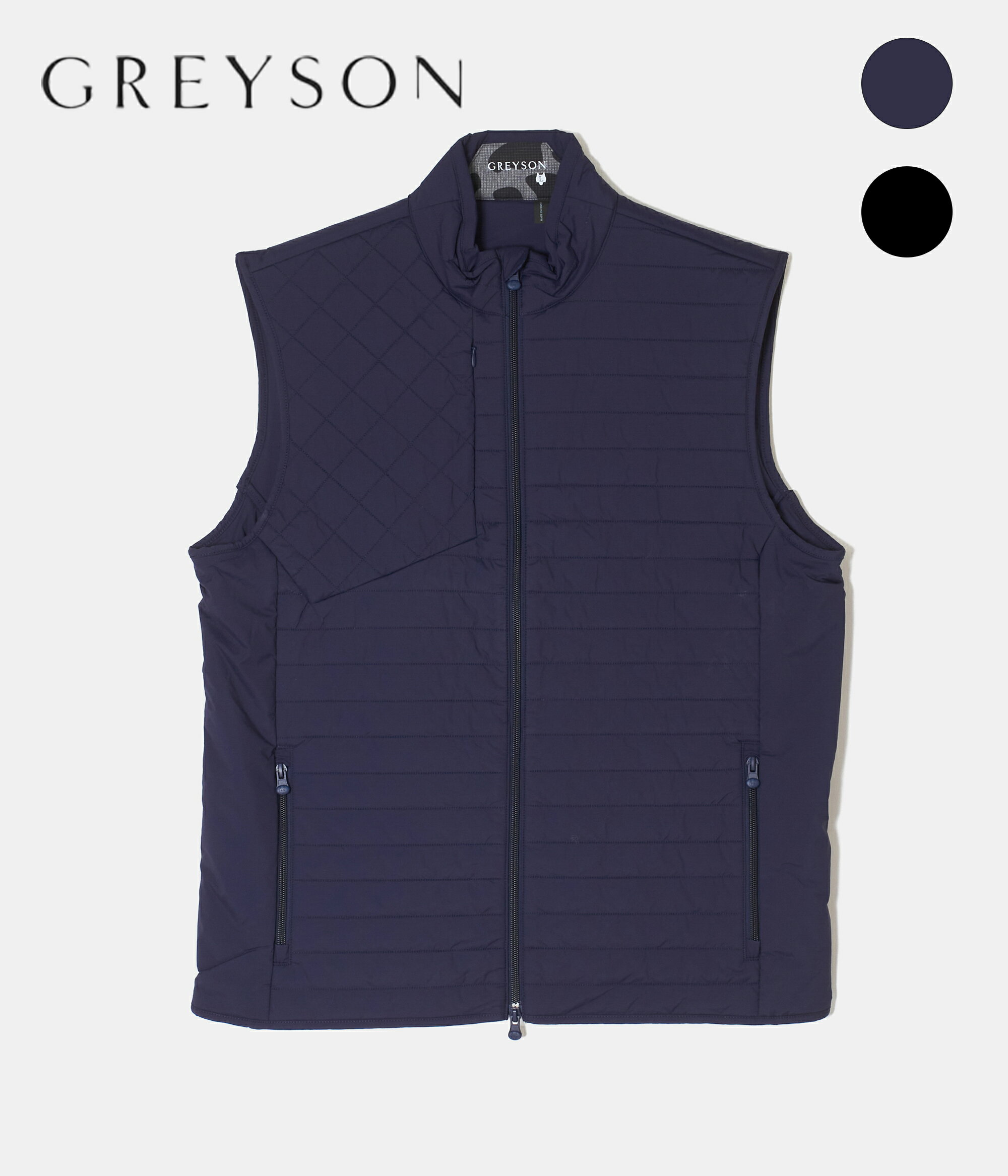 【GREYSON｜グレイソン】YUKON X-LITE VEST　ベスト　トップス　メンズ　ブラック　ネイビー　シンプ...