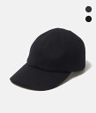 【MATURE HA._MIL｜マチュアーハ ミル】trainer cap / melton キャップ ブラック チャコール 秋冬 帽子 上品 エレガント ウール100 オーガニックコットン100 綿【MIL-TC1170】