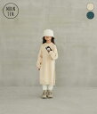 【MOUN TEN.｜マウンテン】organic logo dress　ワンピース　カジュアル　子供服　キッズ　マリンブルー　サンド【MT72-1204a】