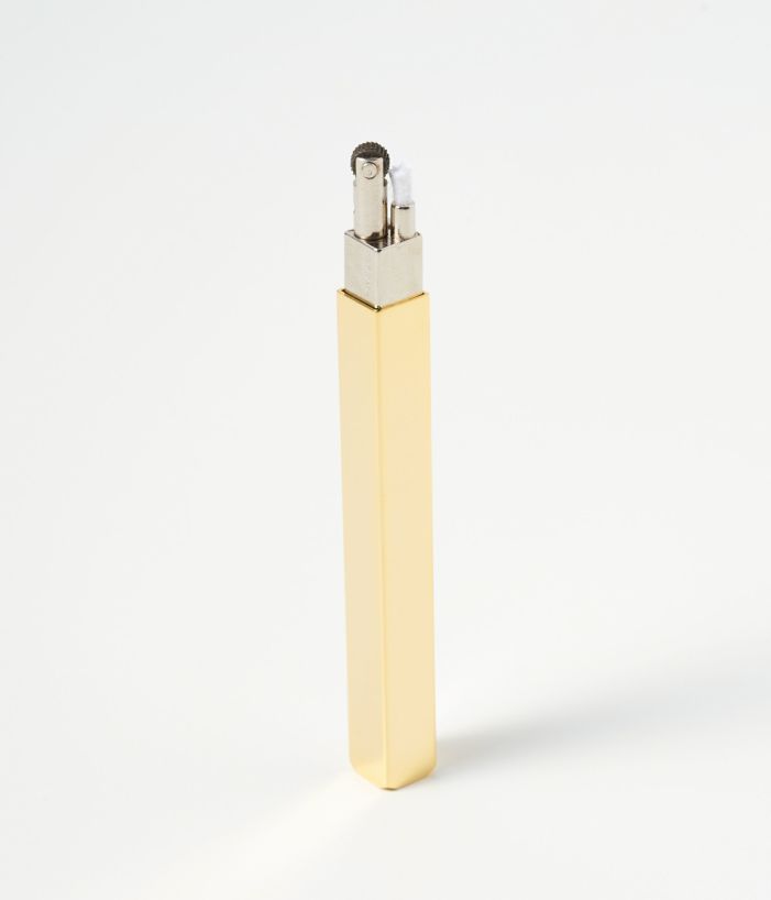 【取り寄せ商品】【坪田パール】QUEUE PETROL LIGHTER　ライター　ゴールド　シルバー　ブラックニッケル　上品　豪華　ラグジュアリー　おしゃれ　シンプル　ブラス　スチール　コットン【22610741】 3