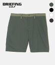 【BRIEFING GOLF ブリーフィングゴルフ】MS WR RELAXED SHORT PANTS メンズ ゴルフ ゴルフウェア 短パン UVカット 撥水 軽量 ドローコード オリーブ ブラック ホワイト チャコール M L XL 春 夏 秋【BRG241M75】