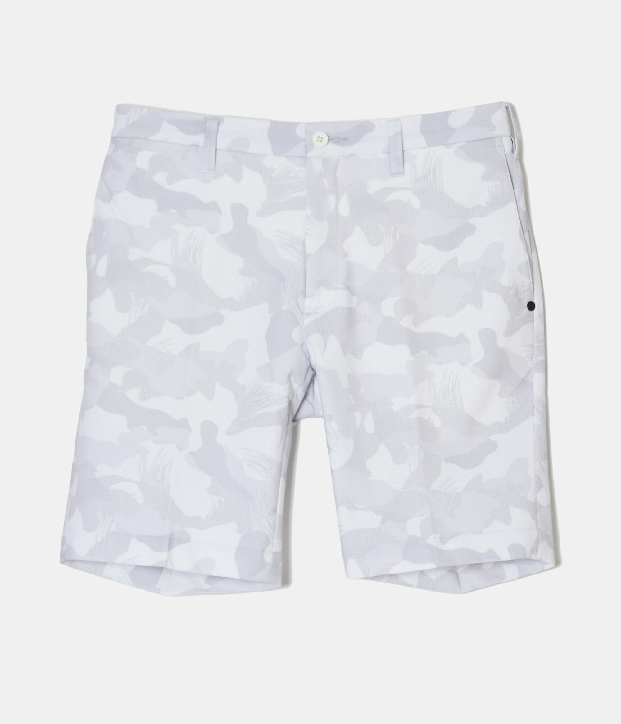 【BRIEFING GOLF | ブリーフィングゴルフ】MS CAMOUFLAGE RELAXED SHORT PANTS　メンズ　ゴルフ　ゴルフウェア　短パン　カモフラ柄　UVカット機能　ティーホルダー　ホワイト　S　M　L　XL　春　夏　秋【BRG241M76】