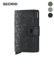 【取り寄せ商品】【SECRID|セクリッド】MINI WALLET HEXAGON ミニウォレット 財布 カードケース ブラック グリーン グレー ギフト プレゼント【MHE】(4)