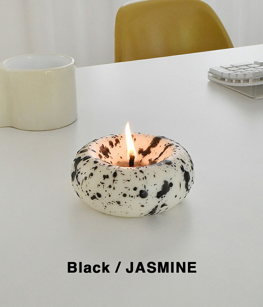【30%OFFセール】【honey flamingo｜ハニーフラミンゴ】Press candle　キャンドル　オレンジ　ブラック　アイボリー　チューリップフリージア　ジャスミン　ガーデニア　ギフト　プレゼント　贈り物　生活雑貨　ホーム雑貨　インテリア雑貨　韓国【PRESSCD】の商品画像 3